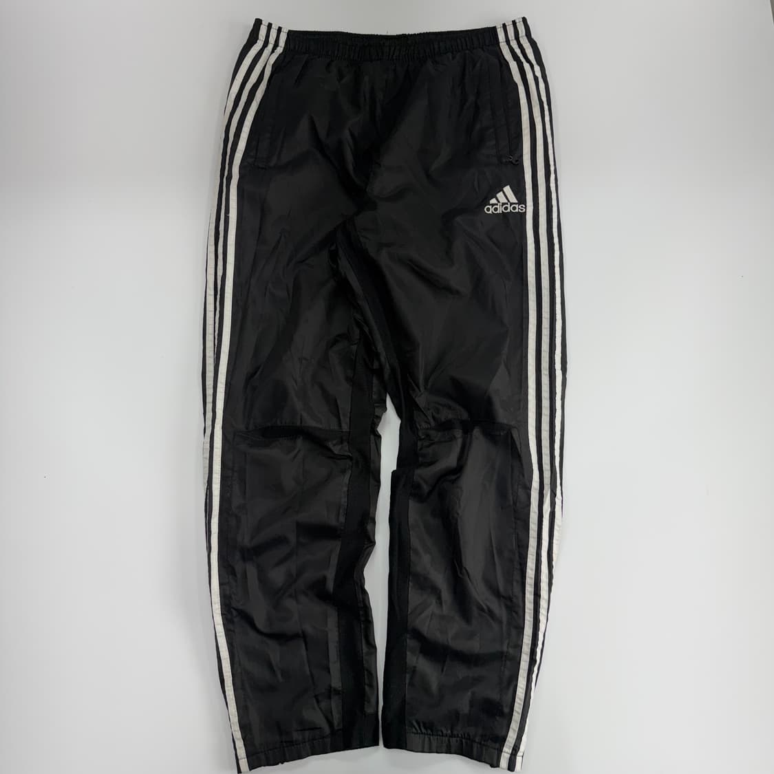 Adidas 아디다스 삼각로고 트랙탑 블랙 바람막이 팬츠 상품이미지3