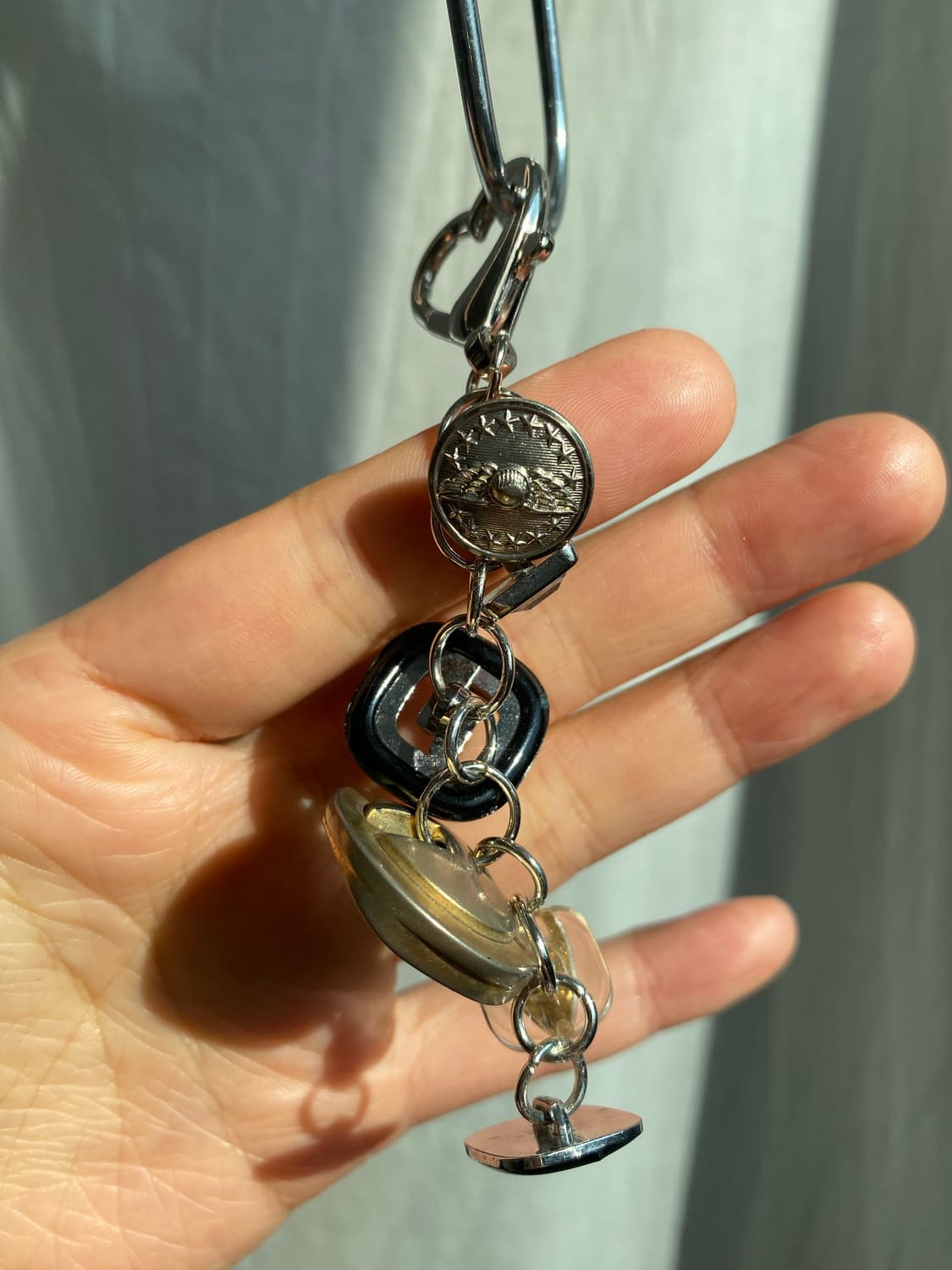 vintage button keyring_dark 상품이미지2