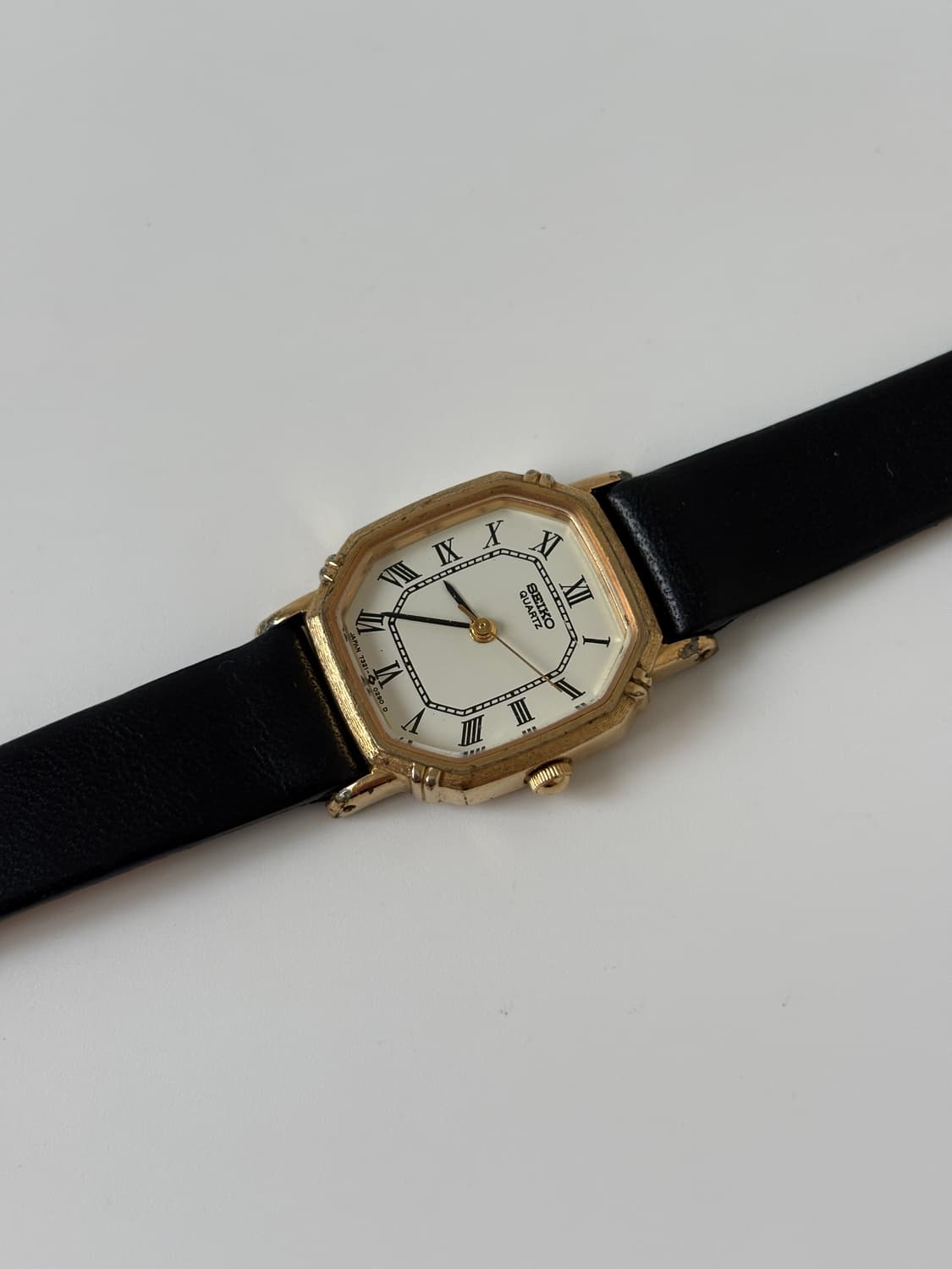 1980s Roman Gold Octagon Ladies Quartz 상품이미지4