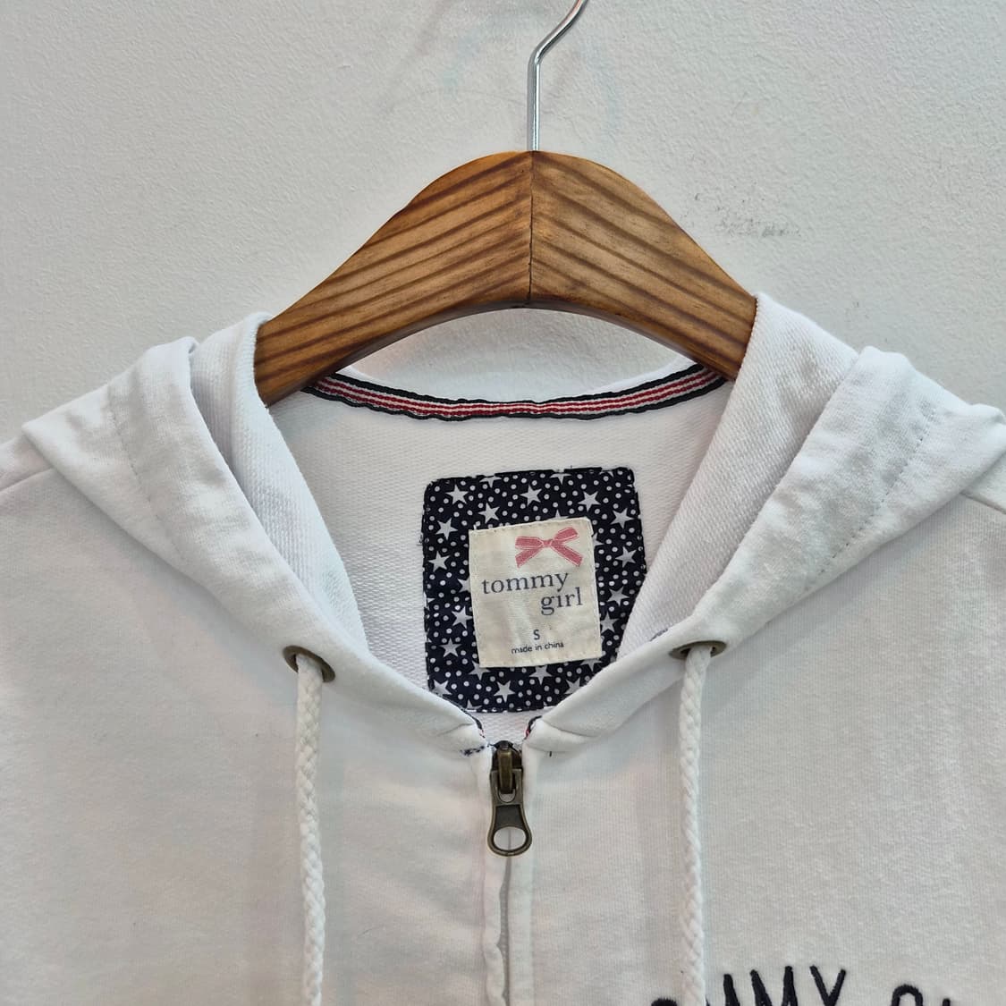 Tommy Girl Japan 화이트 후드집업 상품이미지2