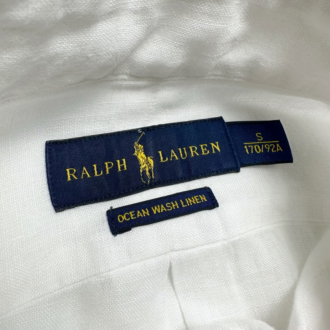 폴로 신형라벨 린넨 화이트 셔츠 상품이미지5