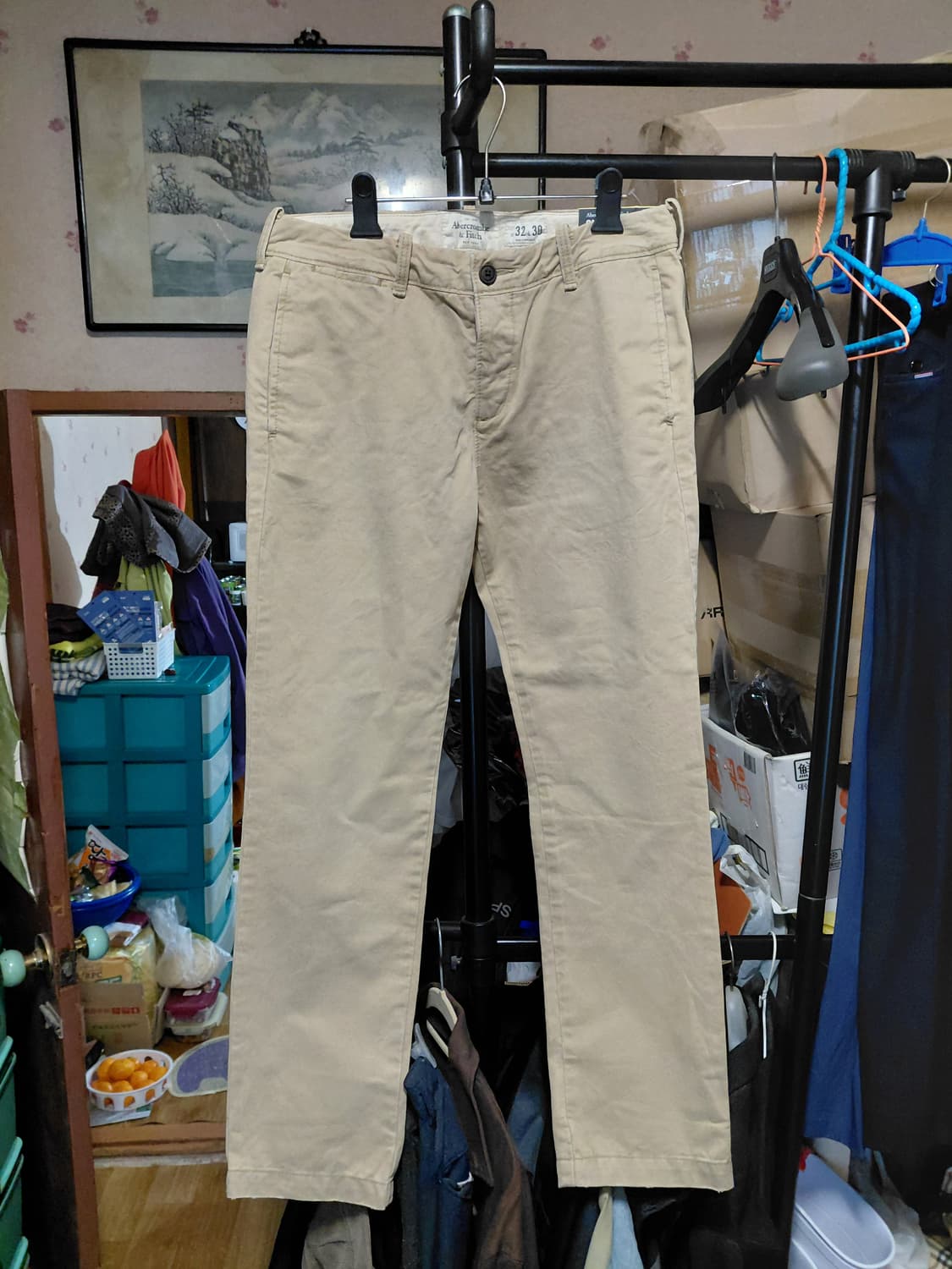 [아베크롬비](새제품)슬림핏 치노 면바지 32사이즈  상품이미지1