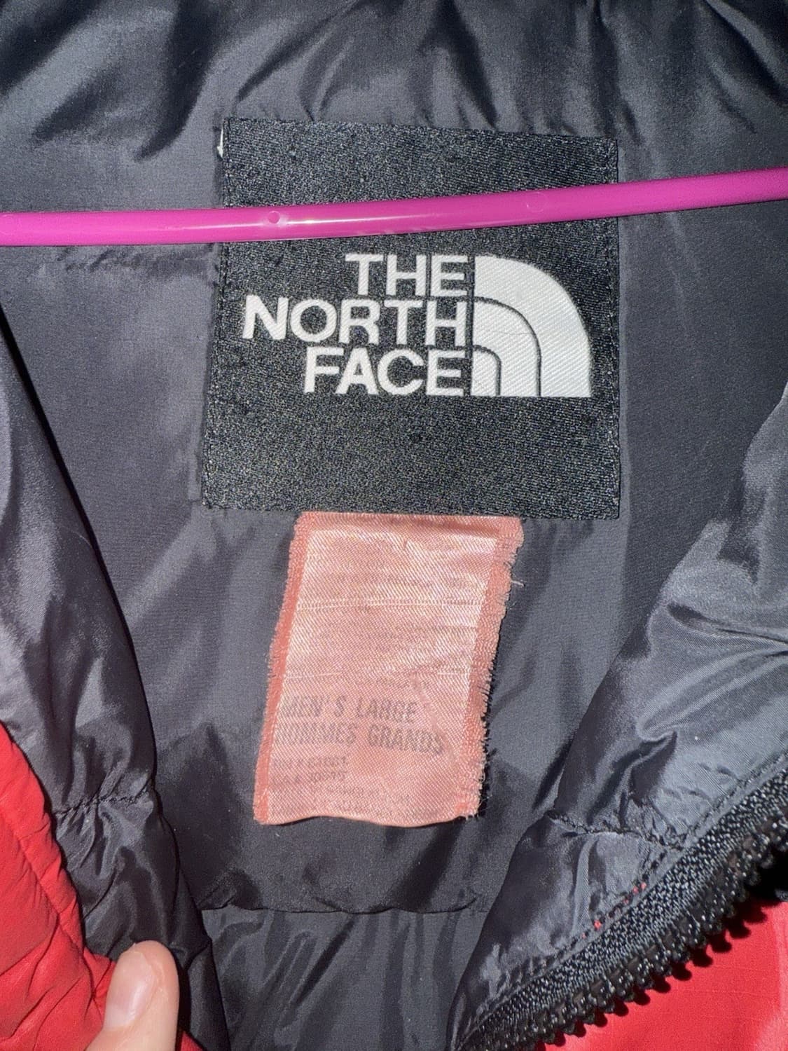 17FW 노스페이스 누프시 700 패딩 레드/블랙 상품이미지3