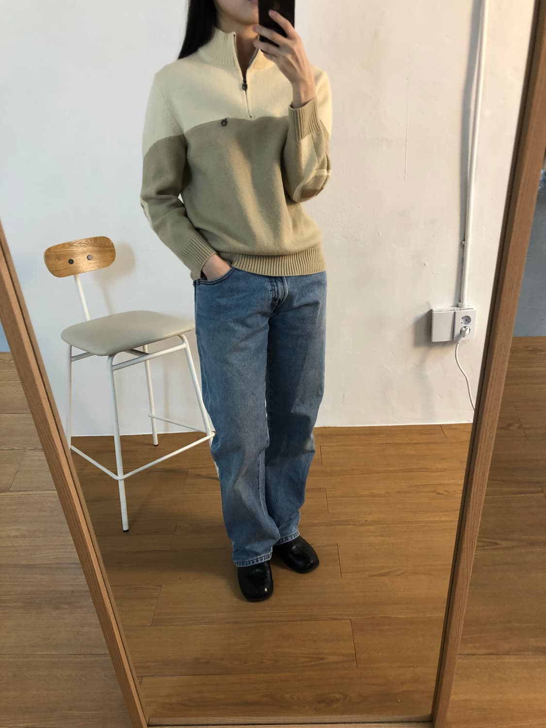 살바토레 페라가모 1/4 집 니트 상품이미지3