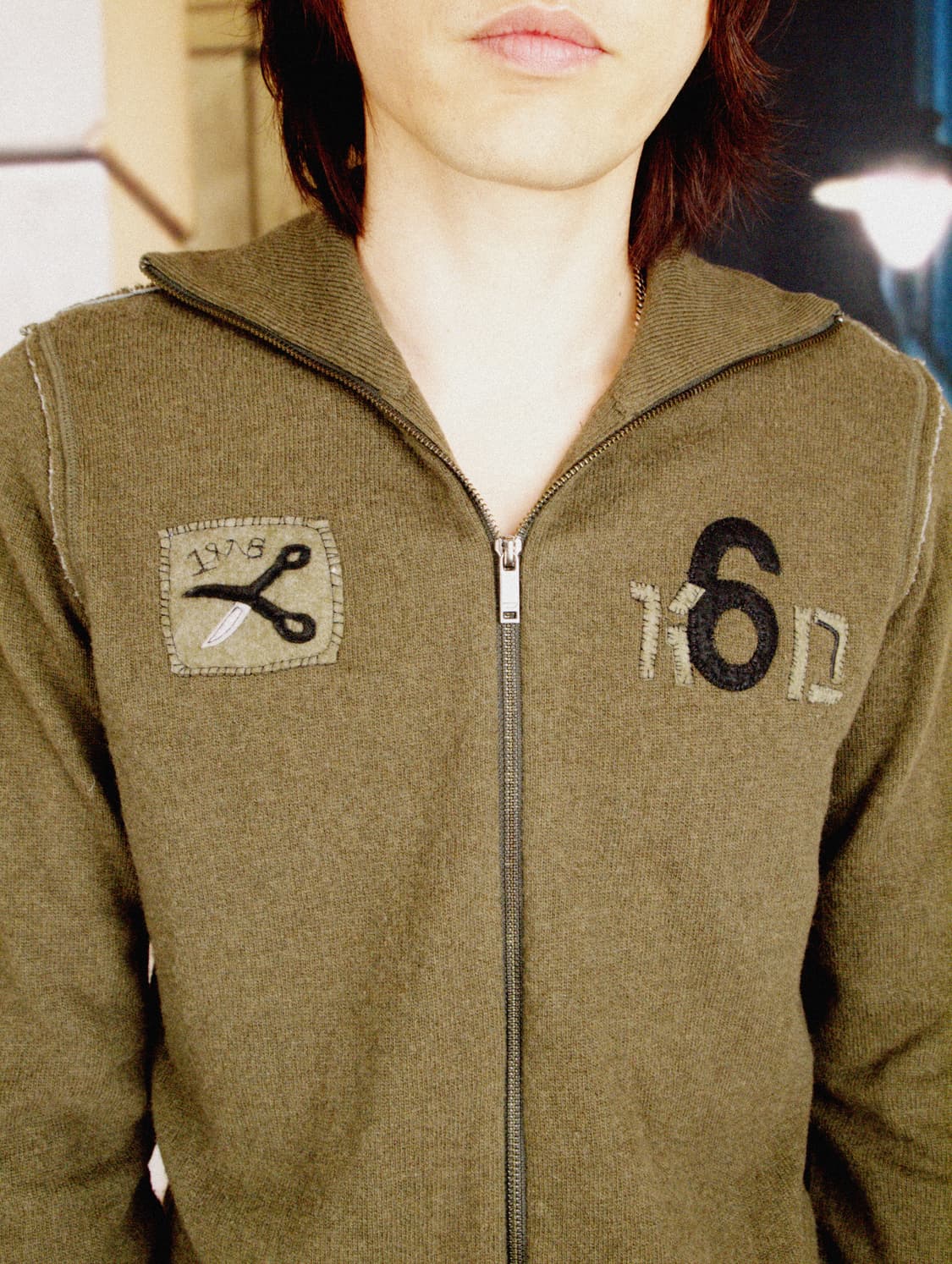 Wool Zip-up Knit Jacket 상품이미지5