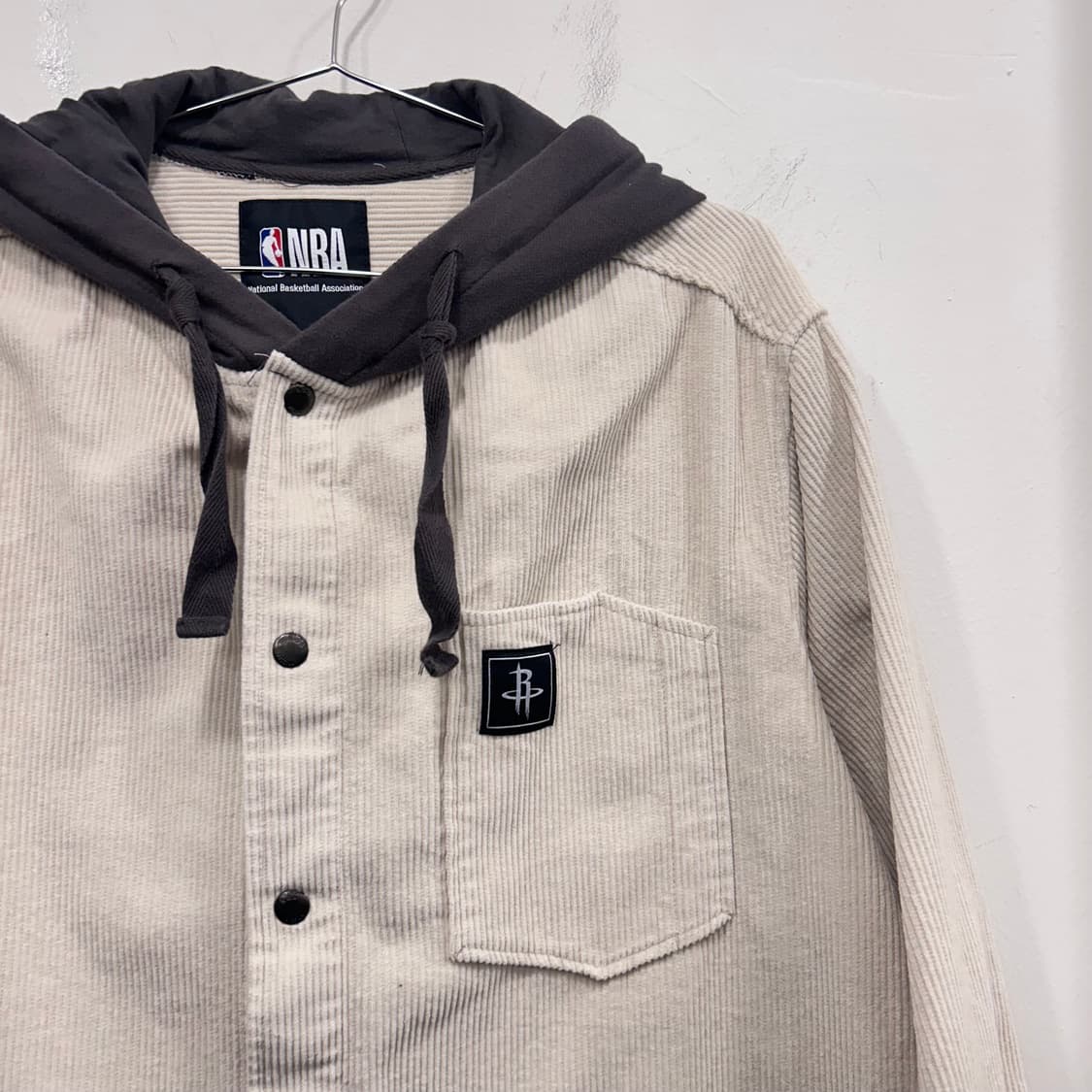 NBA 휴스턴 로켓츠 후드 코듀로이 롱자켓 상품이미지1