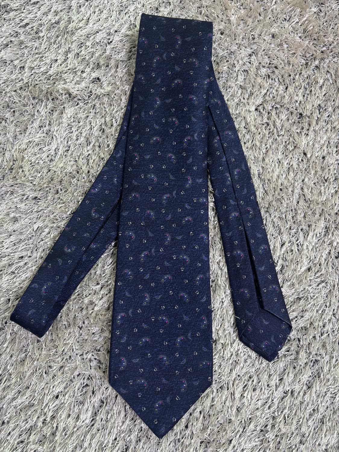 이태리제 BVLGARI 100프로 실크 넥타이 상품이미지1