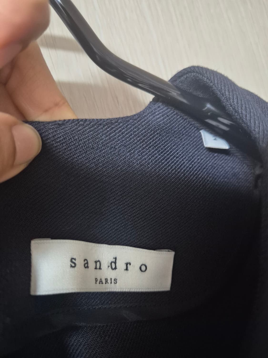 (정품) 산드로 네이비 브이넥 원피스 2 상품이미지4