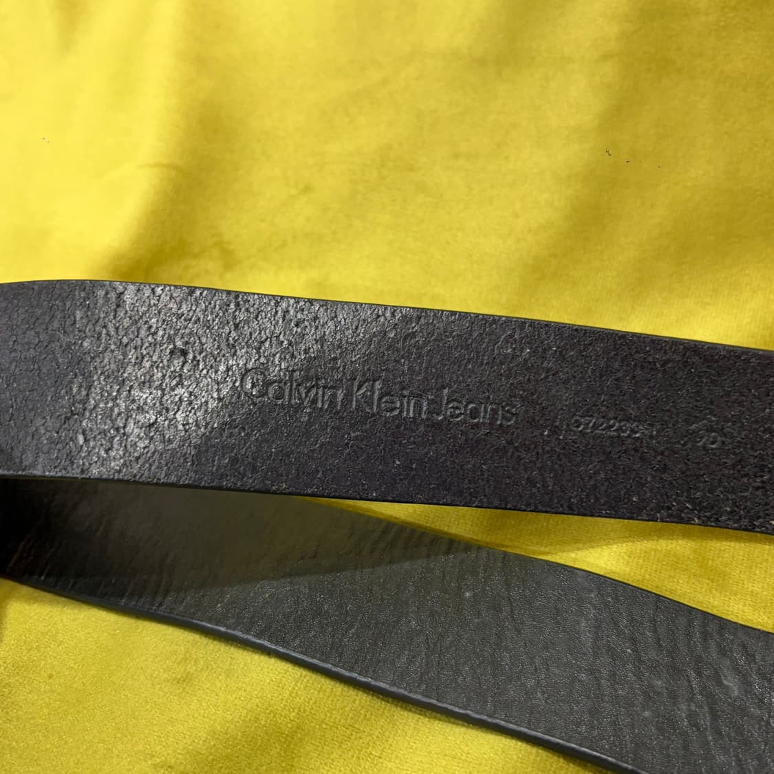 캘빈클라인 사각버클 리얼 레더 벨트 상품이미지4