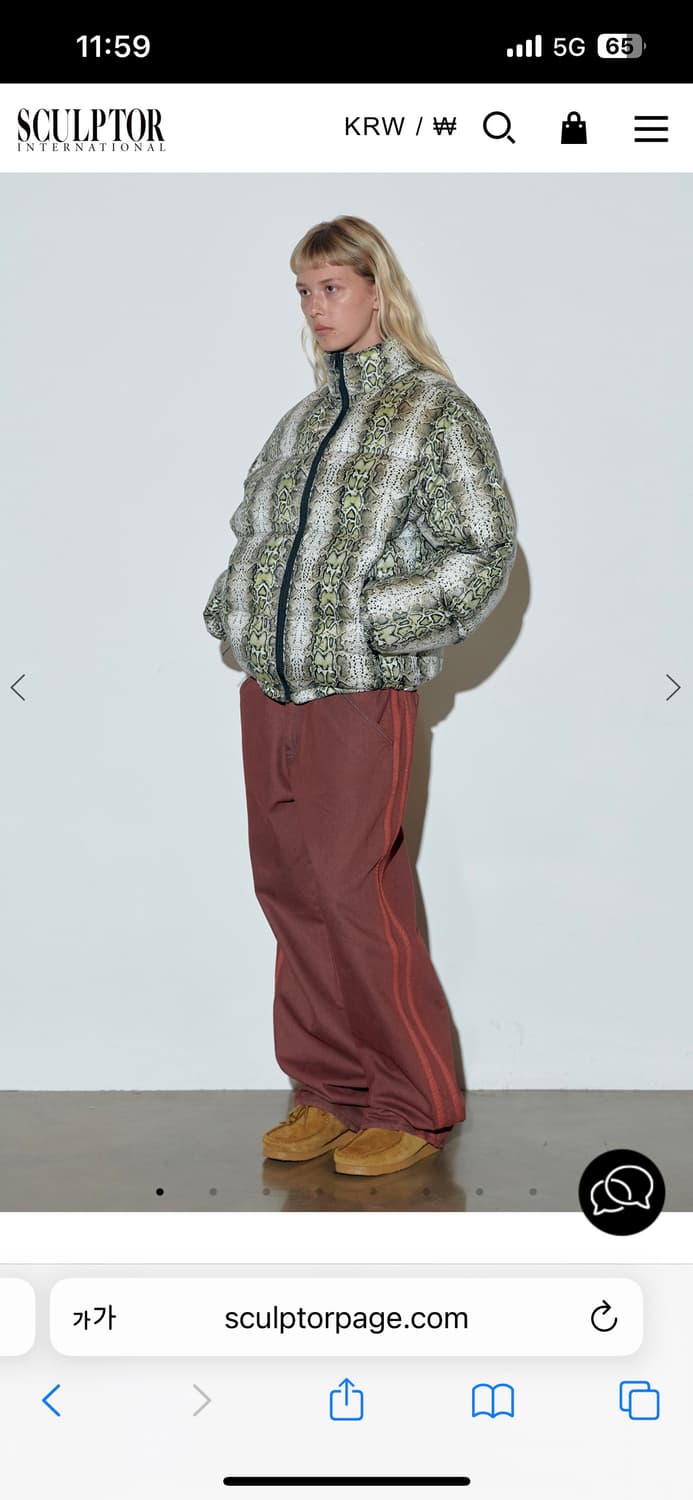 새상품/ 스컬프터 리버시블 패딩 L 상품이미지7