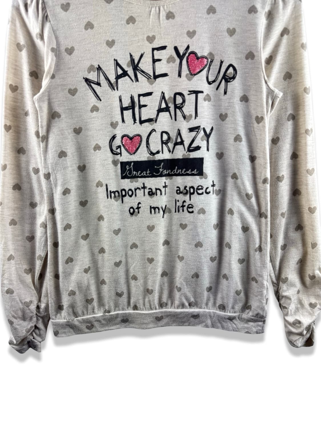 JPN 키치 하트도트 롱슬리브2888 상품이미지4