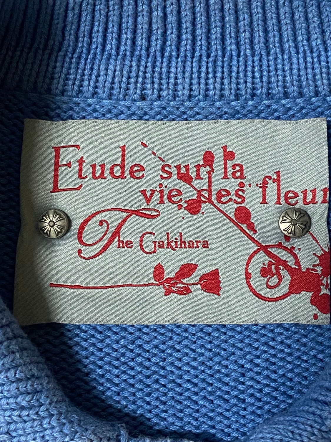 Gakihara 가키하라 워시드 트러커 블루 가디건 상품이미지4