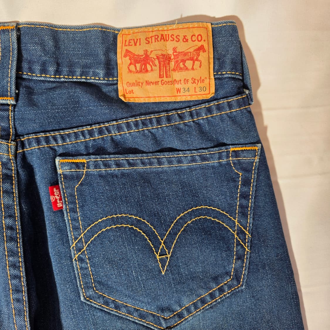 [W34L30]00s 리바이스 아이코닉 스트레이트핏 타입원 데님 팬츠 상품이미지7