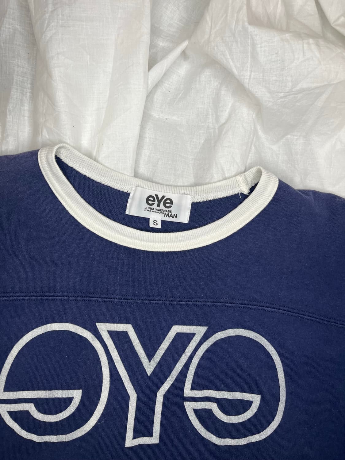 아이 준야와타나베 꼼데가르송 맨 네이비 롱슬리브 티셔츠 상품이미지3
