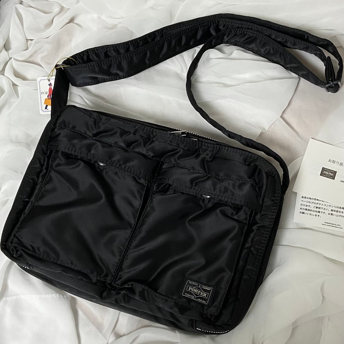 미사용)PORTER 포터 탱커 숄더백 L 블랙 상품이미지1