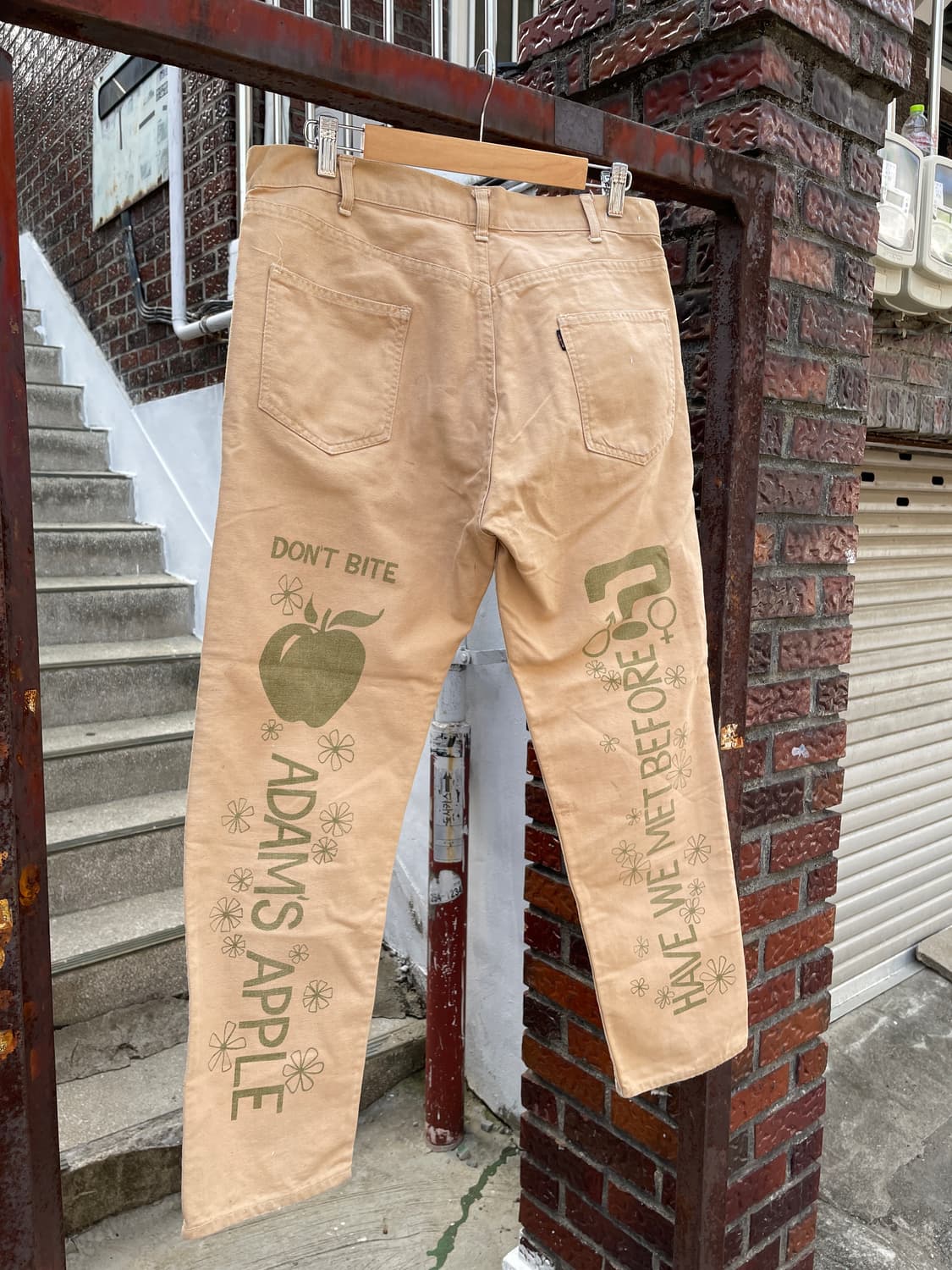 Rare!)60s LEVIS Crazy Legs Canvas Pants 상품이미지7