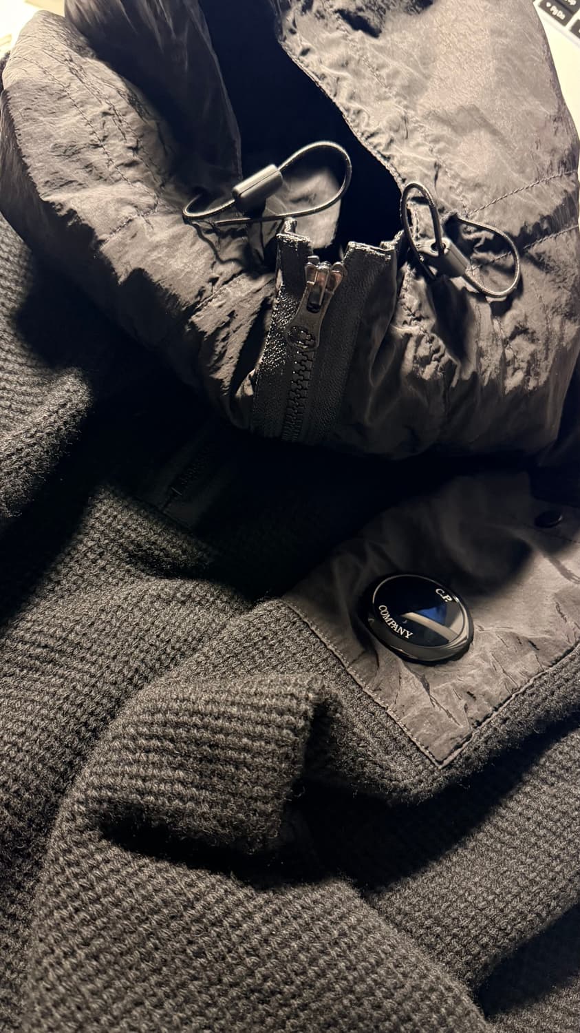 C.P. Company 니트 후드티 블랙 상품이미지5