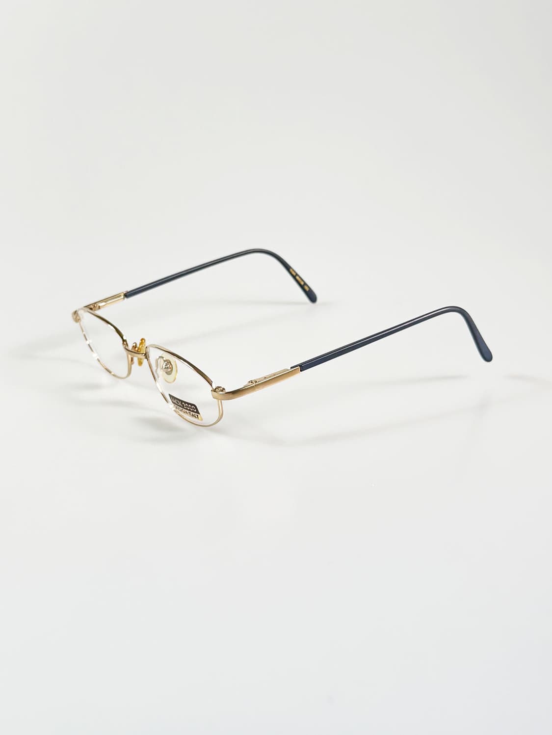 90s JACK 2000 골드 슬림 오벌 프레임 빈티지 안경 상품이미지3