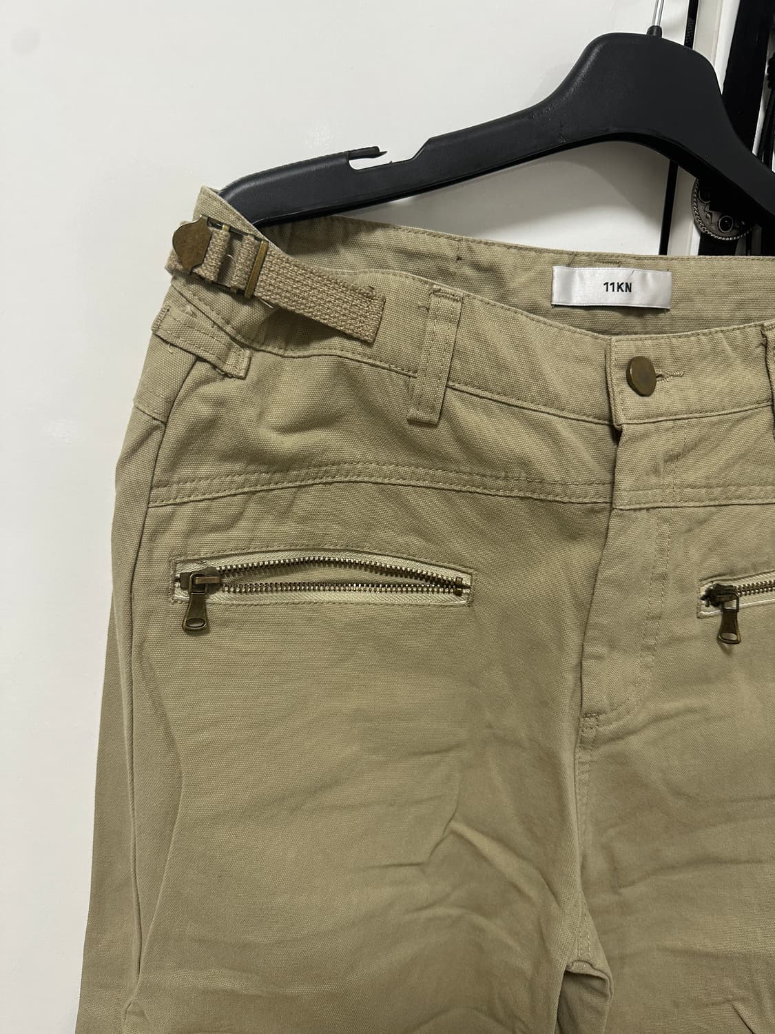 지퍼 포켓 스티칭 코튼 팬츠 상품이미지4