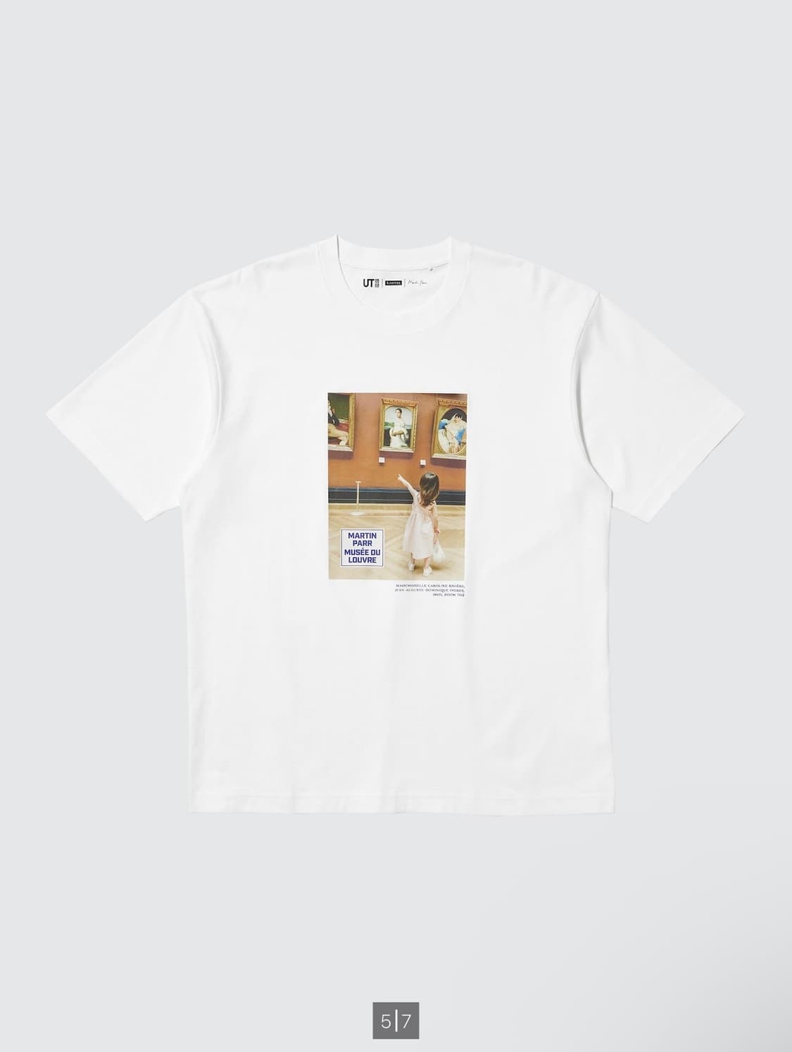 [4XL] 유니클로 루브르 미술관 UT 티셔츠 화이트 릴렉스 핏 상품이미지1