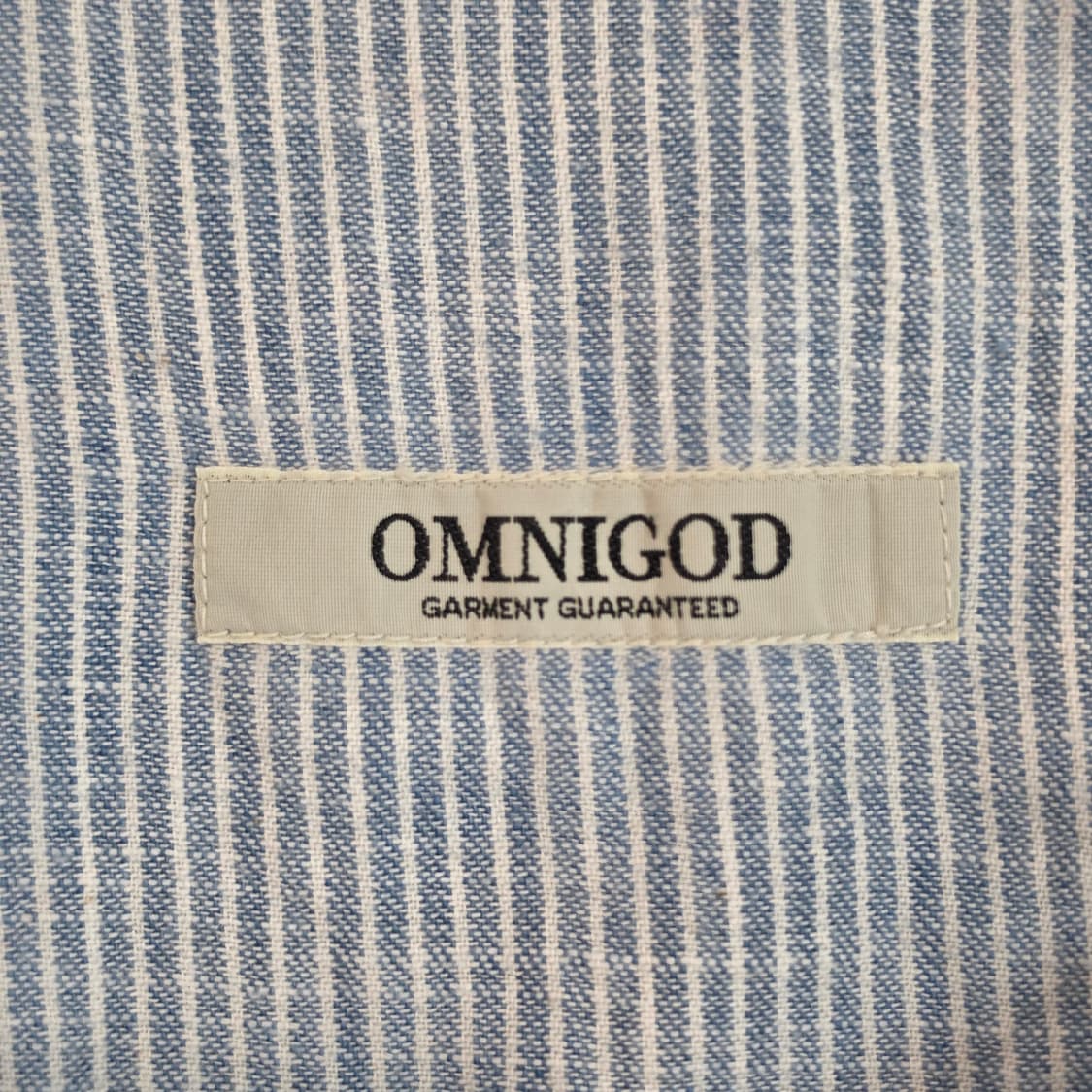 [OMNIGOD] 코튼 스트라이프 슬리브리스 탑 상품이미지9