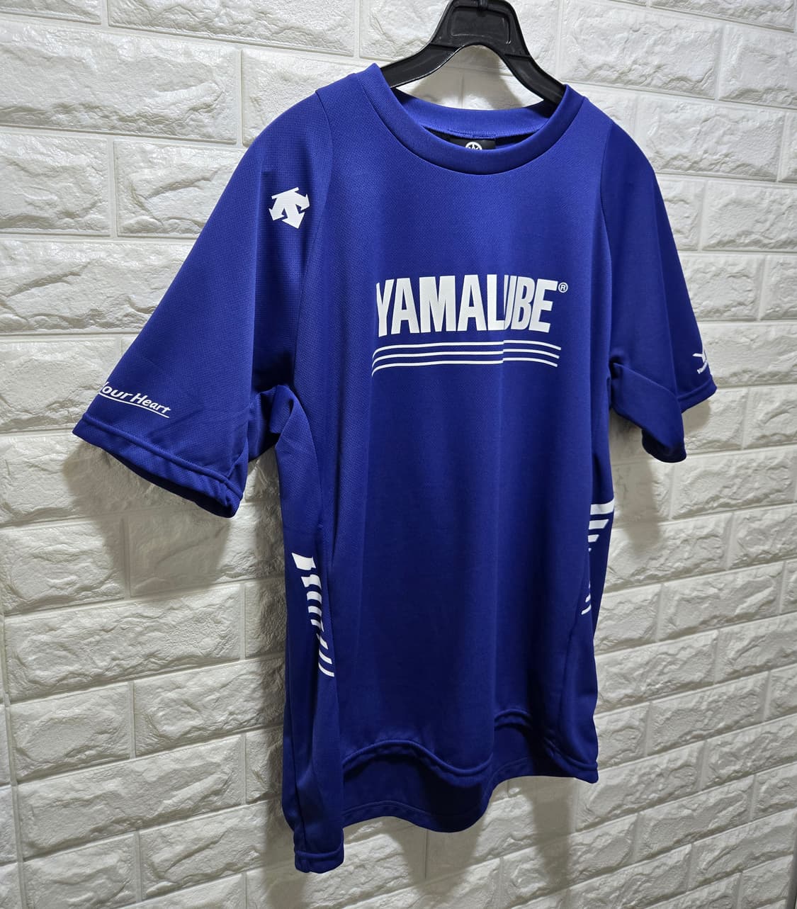 거의새것/ 데상트 야마하 야마루브 레이싱 기능성 반팔티 105~110 상품이미지2