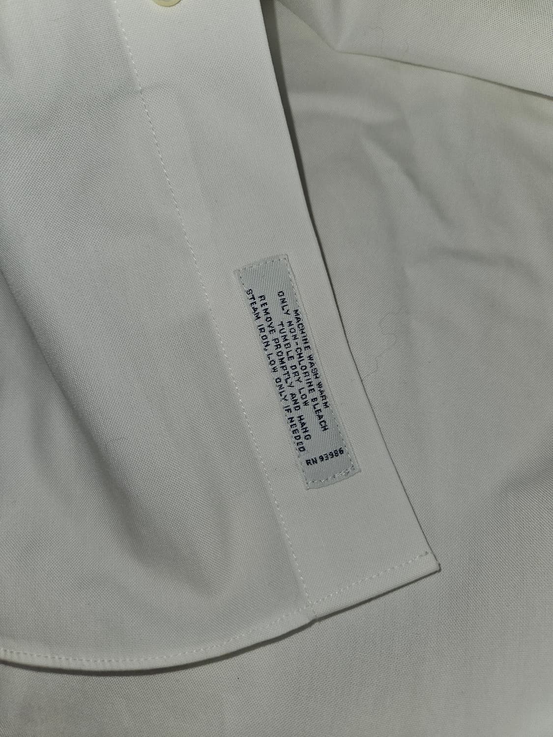 브룩스브라더스 화이트 346 셔츠 코튼 105-108 상품이미지4