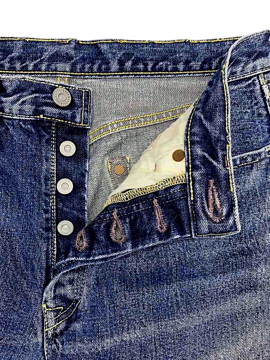 캐피탈 빈티지 워시드 가공 데님 팬츠 상품이미지3