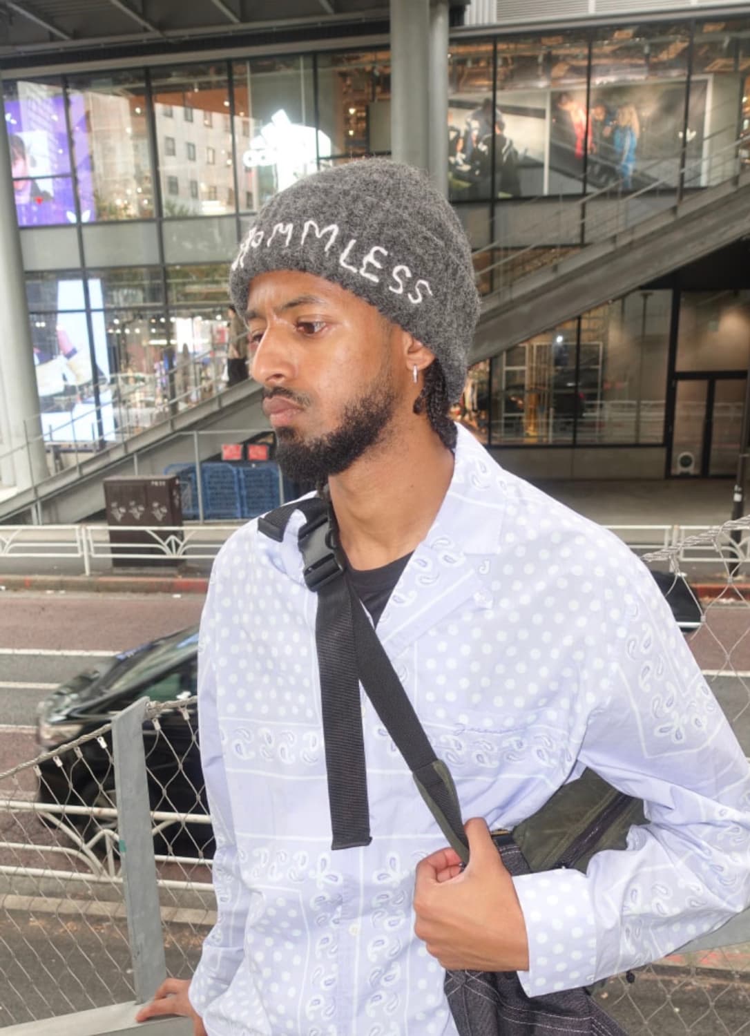 홈리스 핸드스티치 비니 차콜 상품이미지2