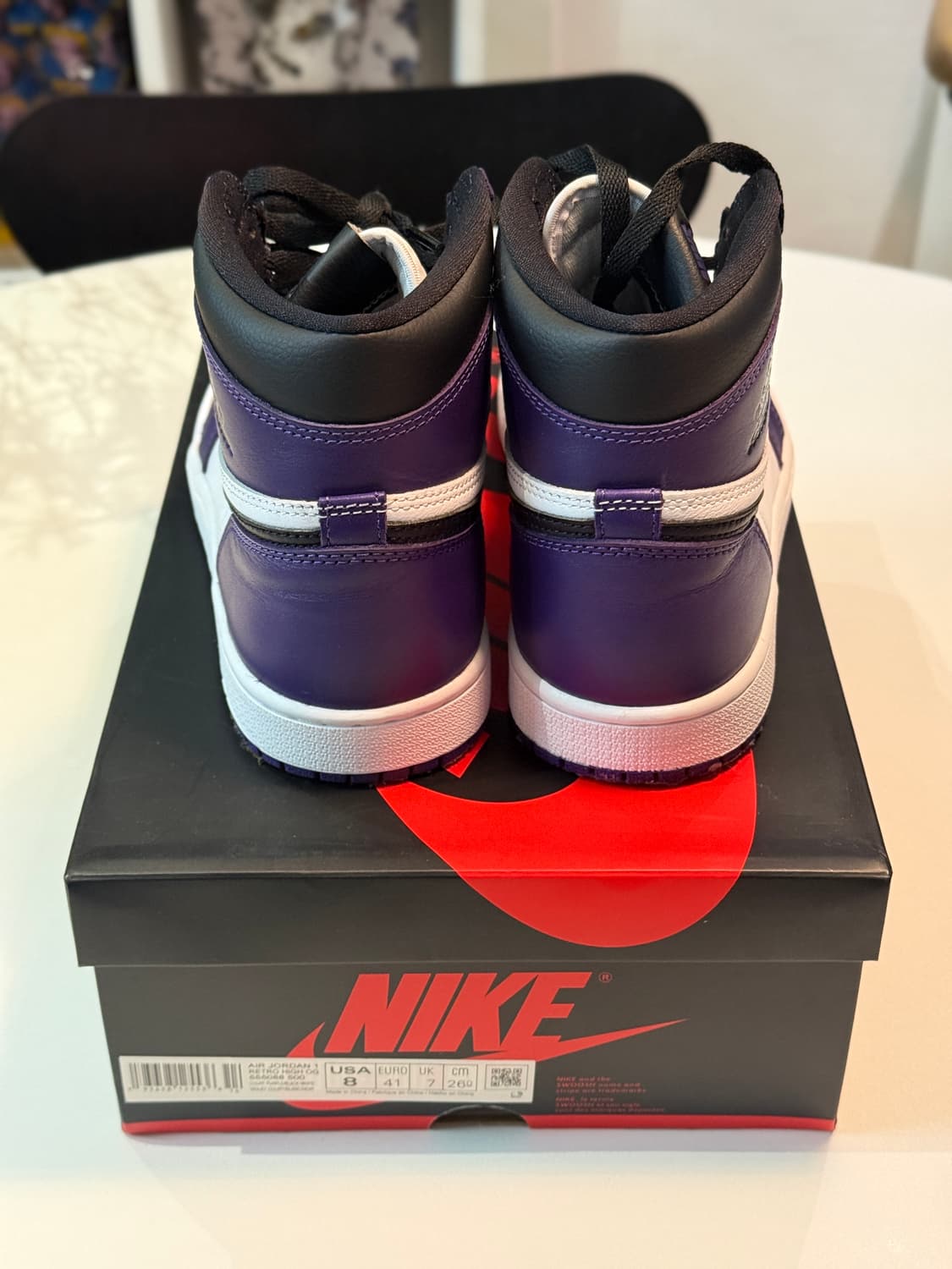 [260] 조던 1 레트로 하이 OG 코트 퍼플 2020 상품이미지2