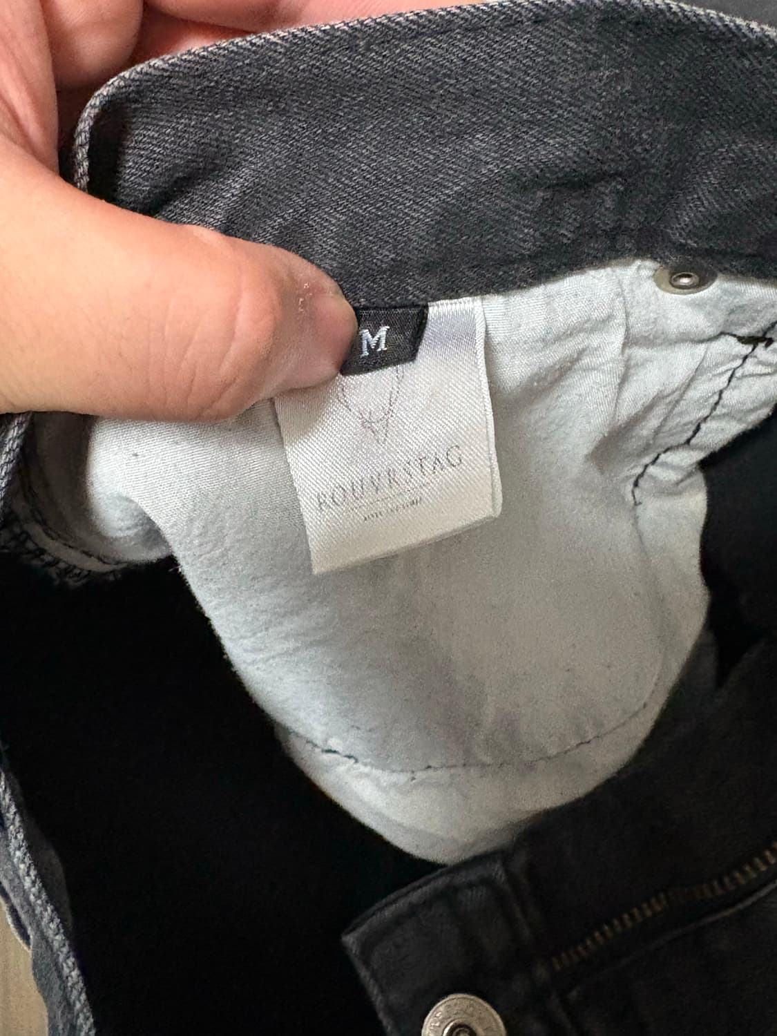 ROUVRSTAG 블랙 데미지 워싱진 M 사이즈 상품이미지10