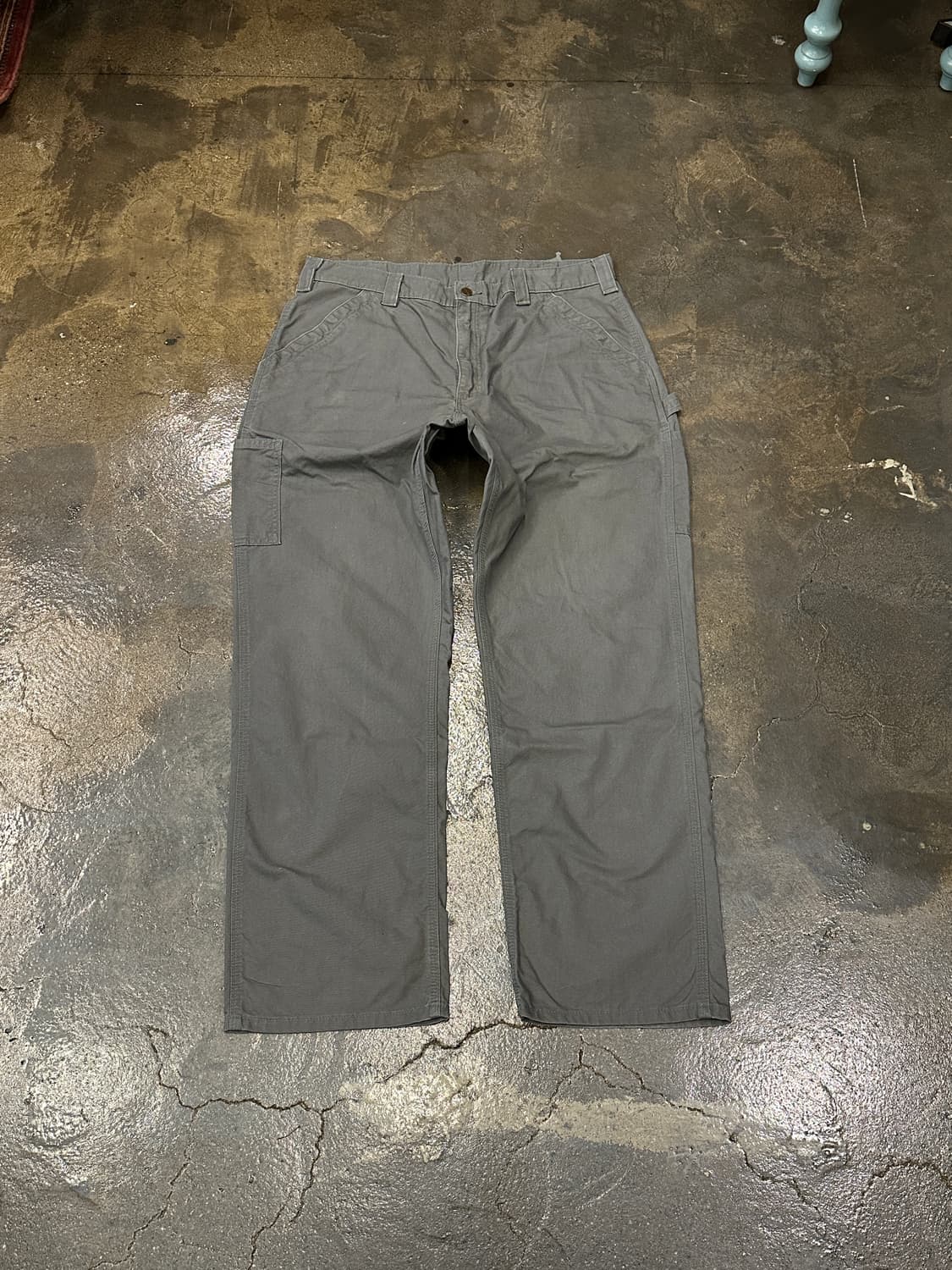 칼하트 오리지널 덩가리핏 워크팬츠 차콜 38x32 상품이미지1