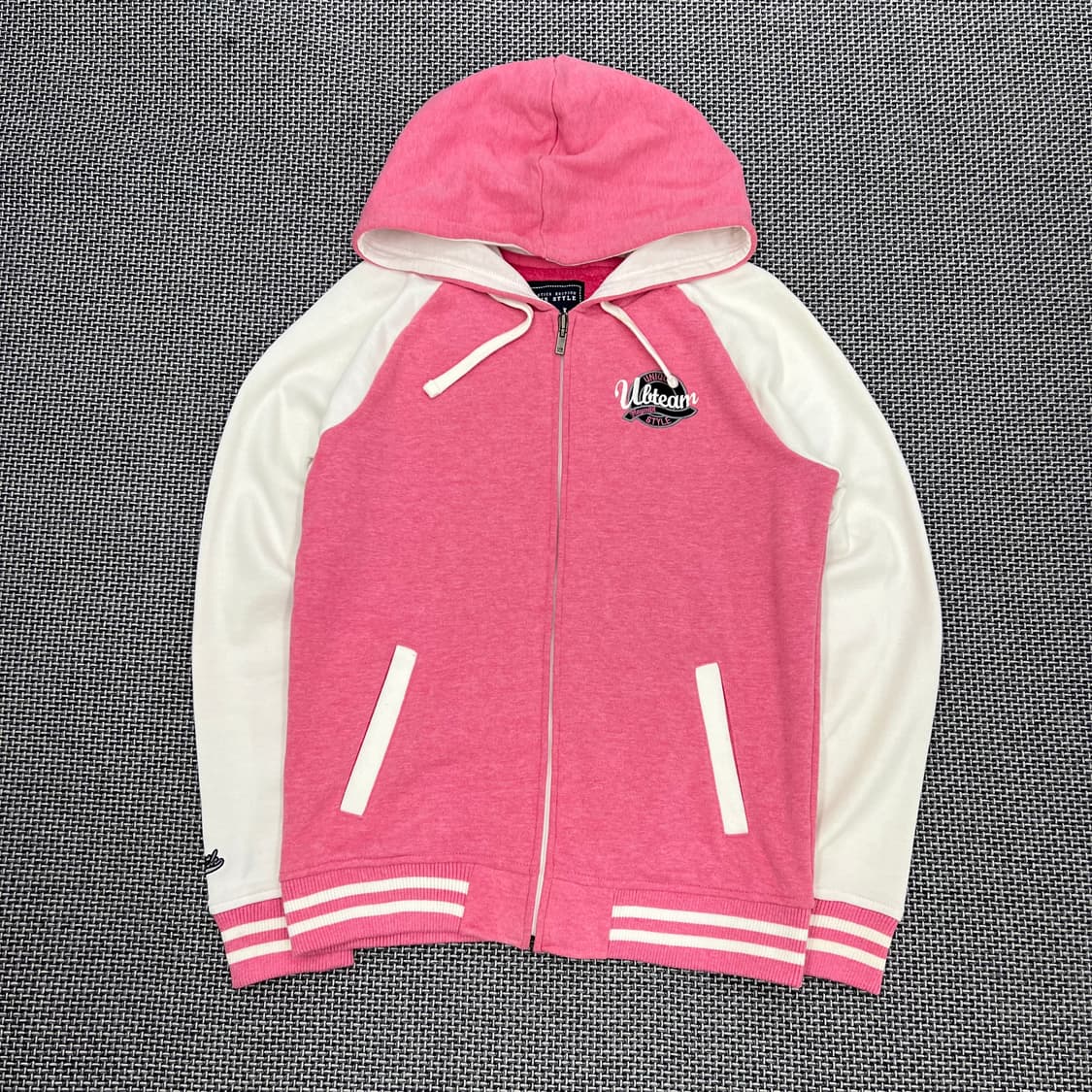 빈티지 핑크 후드집업 90 상품이미지1