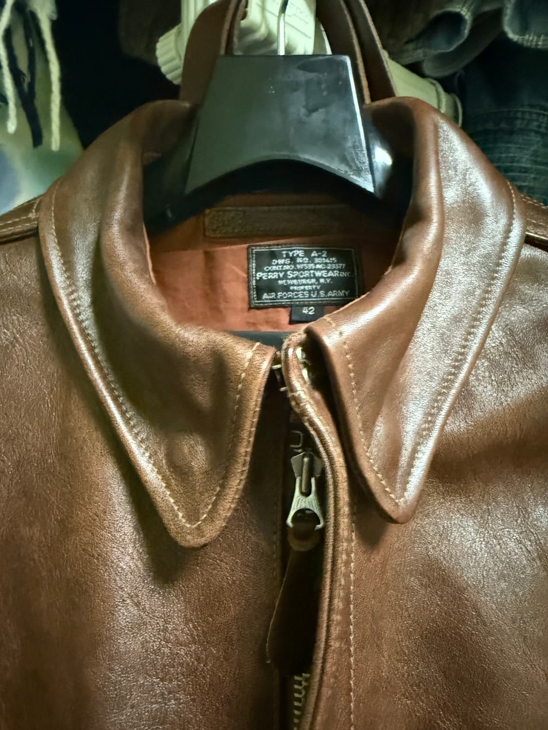 아카펠라클로딩 a2 한정 별주 신키사 홀스하이드 42사이즈 상품이미지6