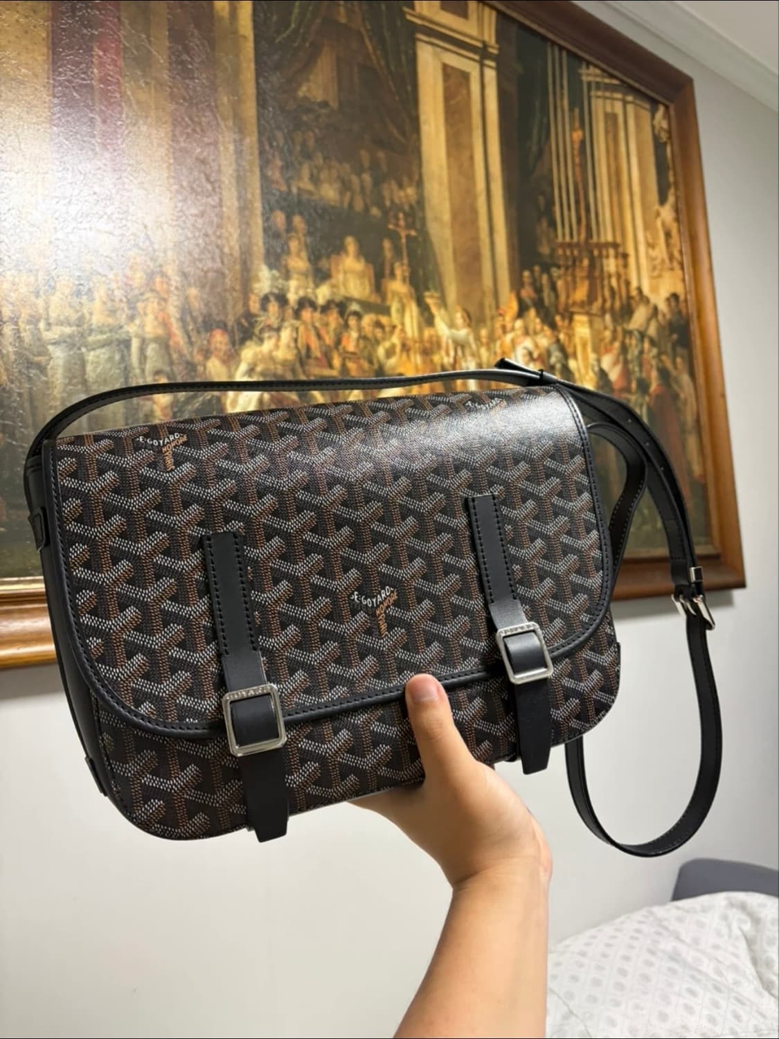 고야드 벨베데르 mm 블랙 크로스백 가방 (풀박스) 상품이미지1