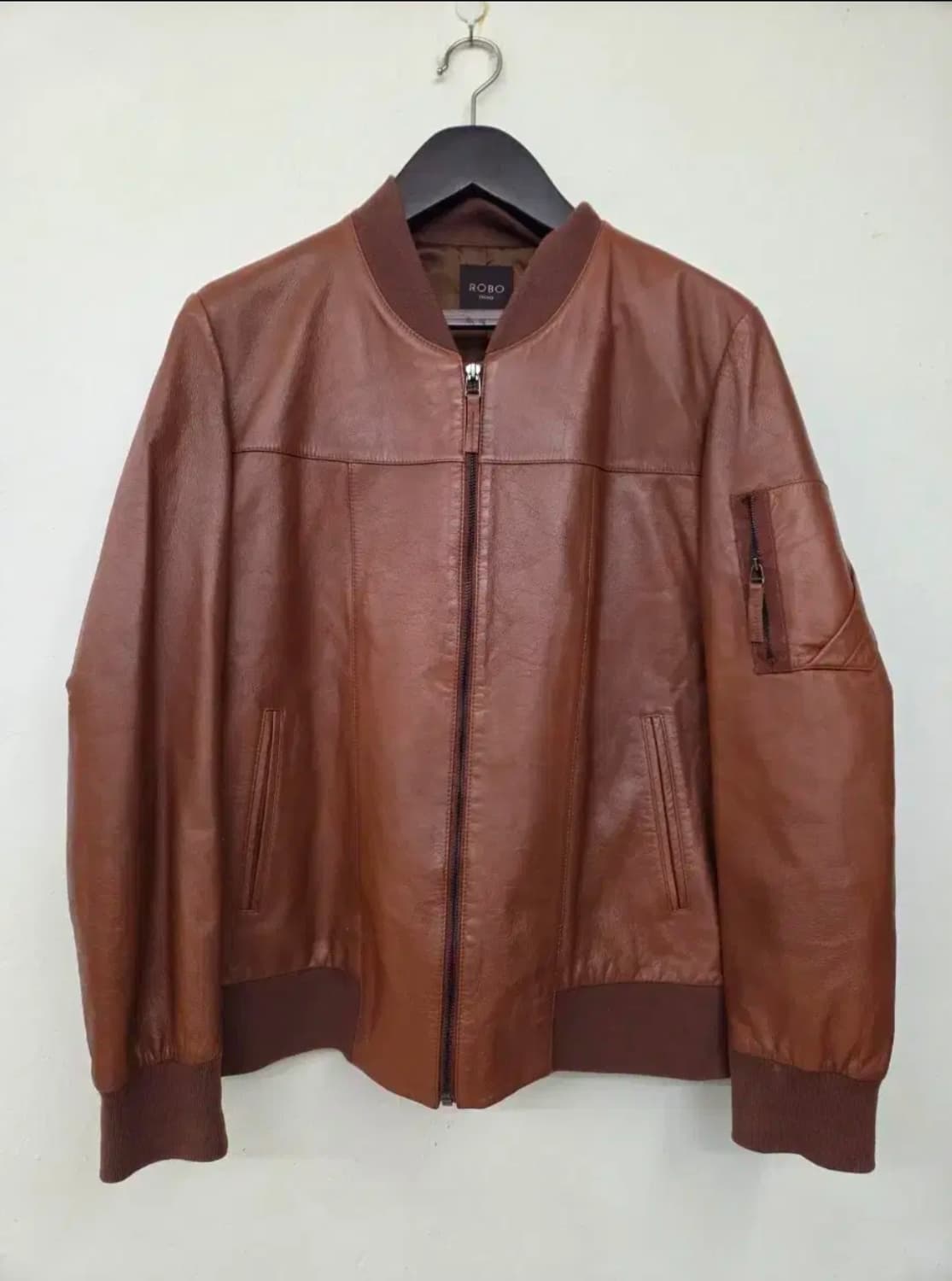 ROBO TREND 가죽 MA-1 자켓 100 상품이미지1