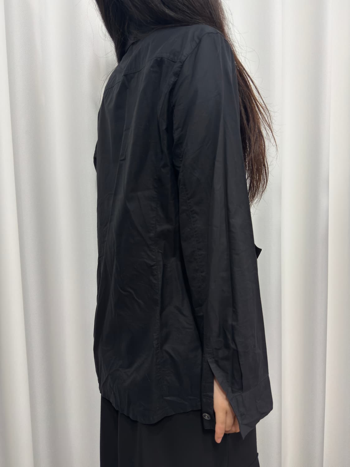 black pintuck shirt 상품이미지3