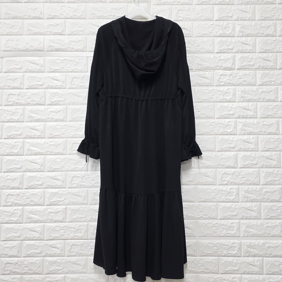 택포// ZOOC 주크 블랙 롱 후드 원피스 S 상품이미지4