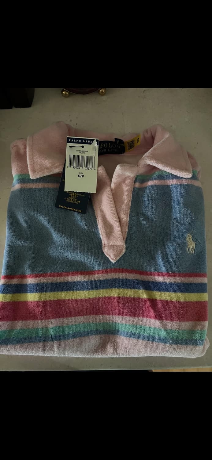 (새상품) 폴로 테리 카라 반팔티 S사이즈 상품이미지2