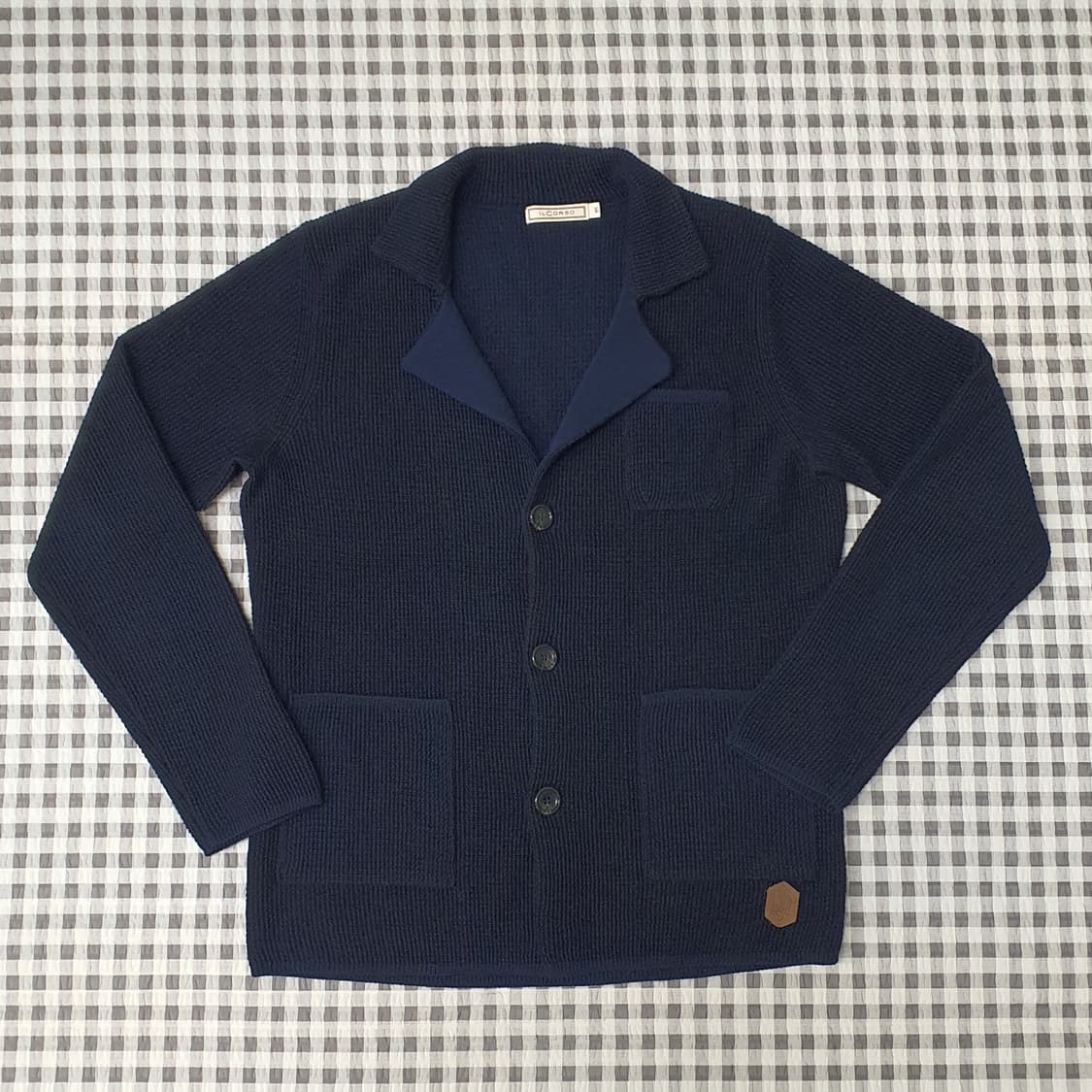 일꼬르소 울100 슬림핏 니트 가디건 남자95 상품이미지1