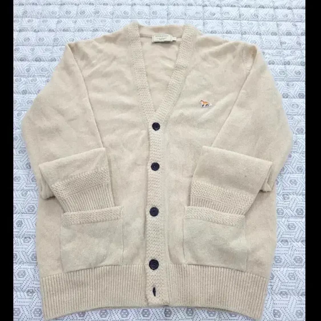 메종키츠네 폭스 패치 가디건 95 상품이미지2