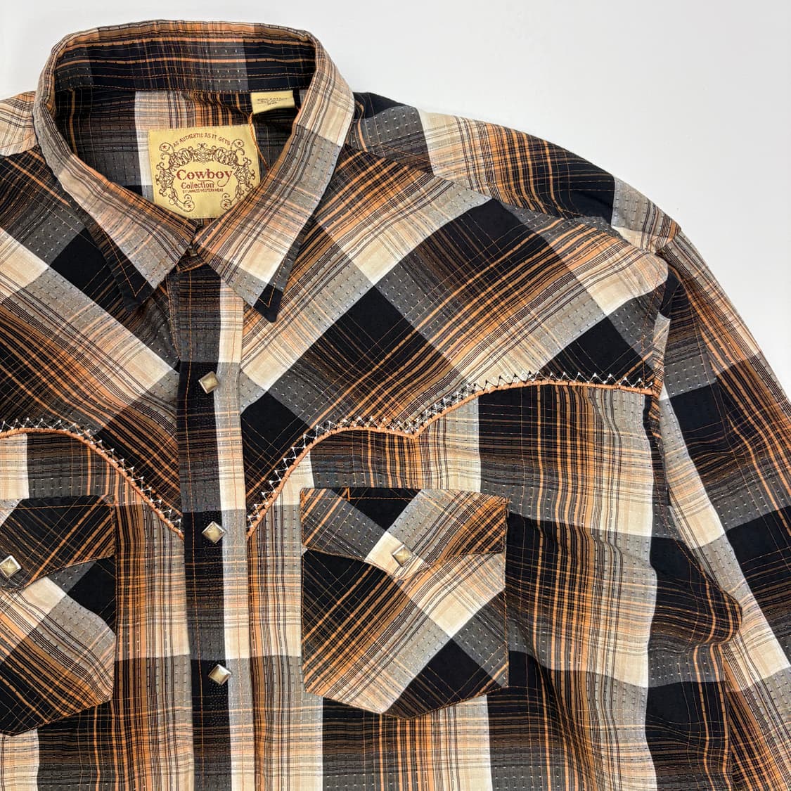 [XXL] 카우보이 웨스턴 셔츠 (브라운) 상품이미지3