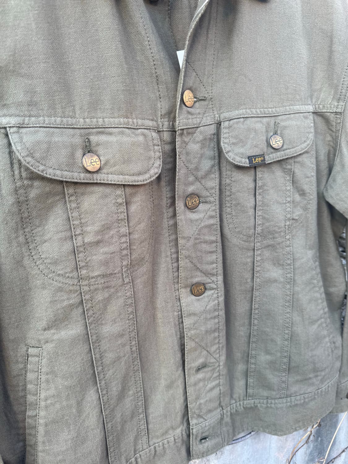 Lee 제팬 빈티지 웨스턴 복각 220j hbt 트러커 자켓 L 상품이미지5