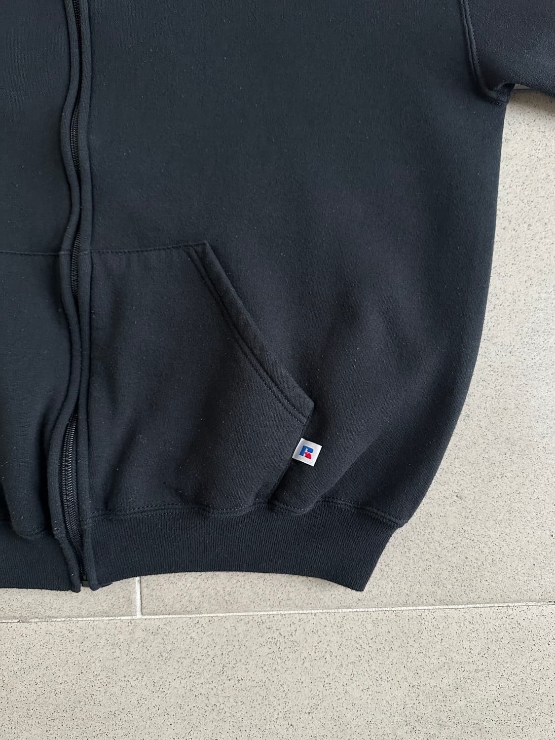 90s 빈티지 러셀 후드집업 블랙 XL 상품이미지3