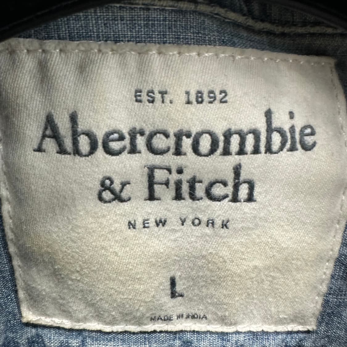 100 아베크롬비 남자 데님 셔츠 상품이미지3