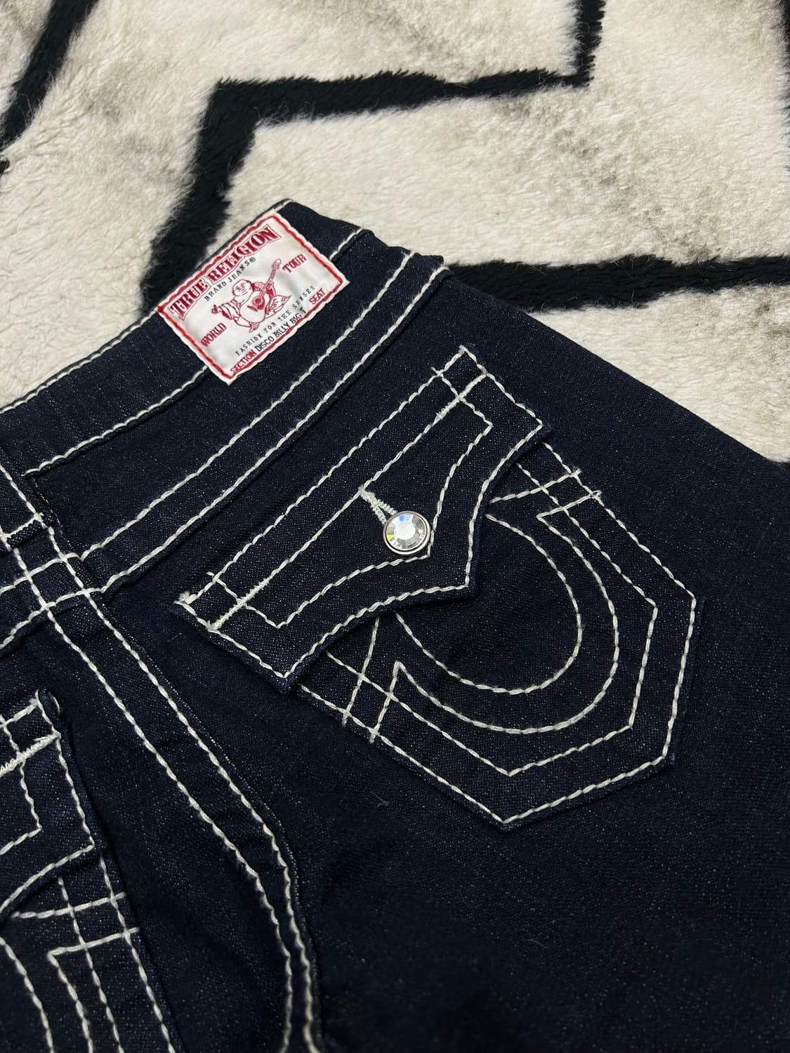 [24]트루릴리전 큐빅 디스코 Billy 데님팬츠/진청/스판 상품이미지1