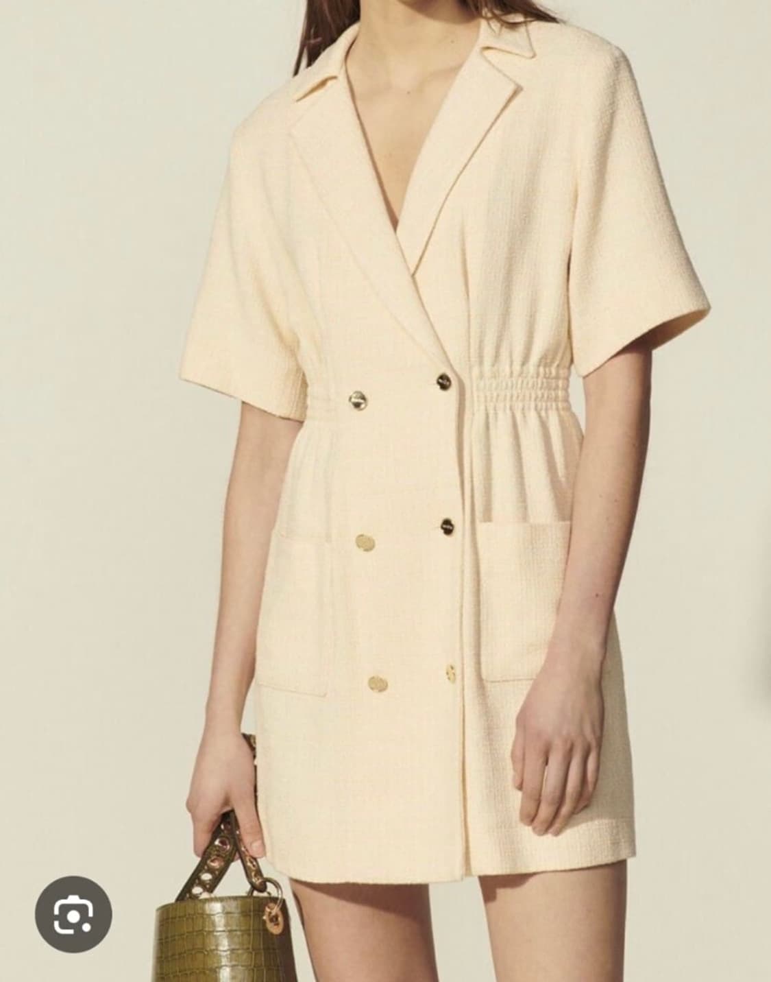 산드로 트위드 원피스 34 상품이미지1