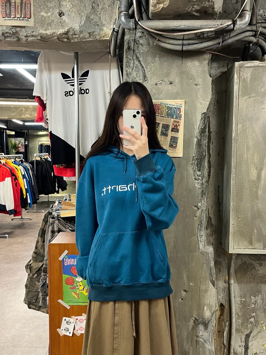 칼하트 후드티 블루 L #csz1091 상품이미지2