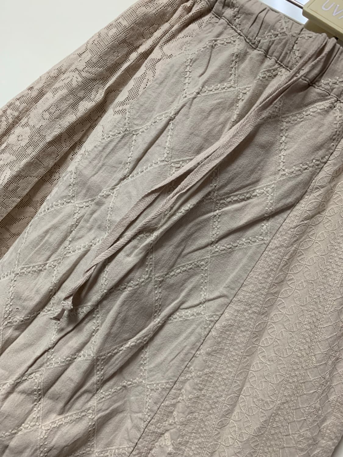 Sm2 일본빈티지 아일렛 모리걸하구미 패치워크 스커트 상품이미지5