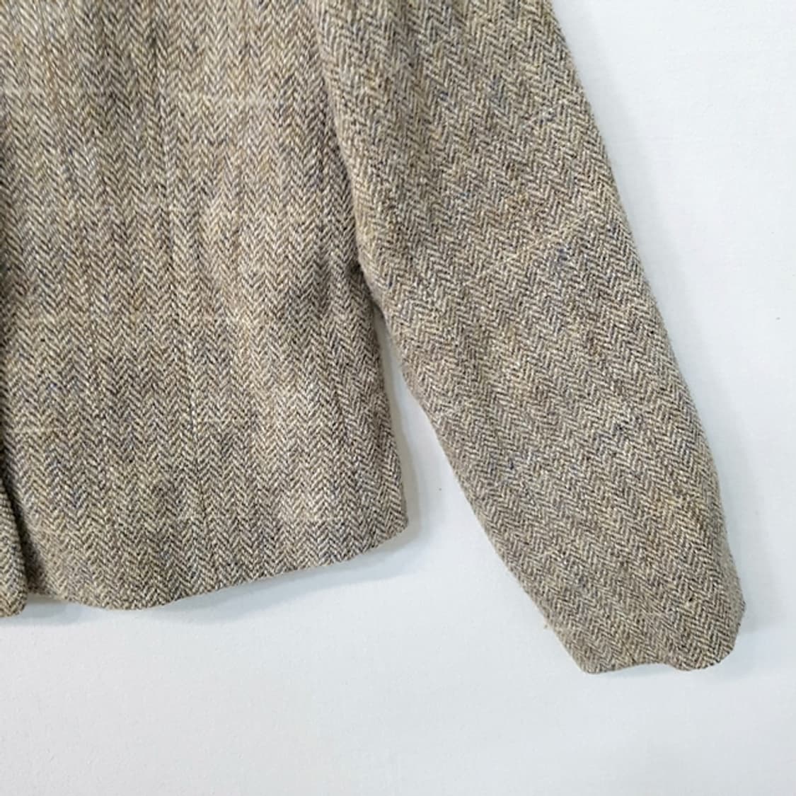 Mademoiselle NON NON 해리스 트위드 헤링본 자켓 상품이미지3